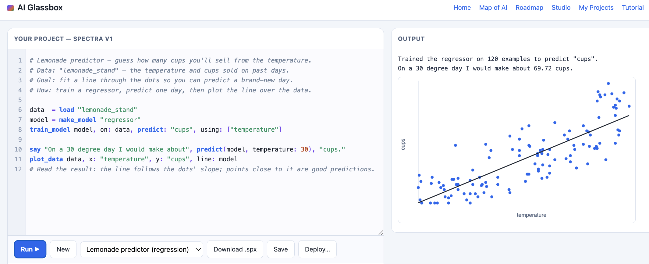 AI Glassbox screenshot